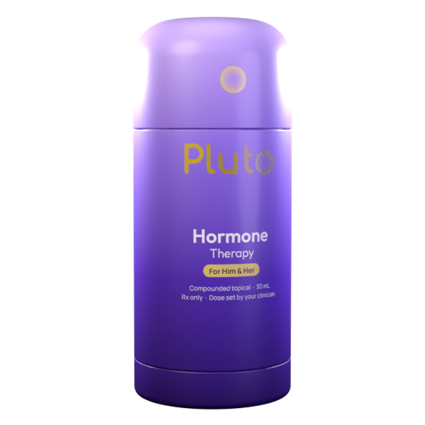 Pluto hormone therapy cream in a purple stick
